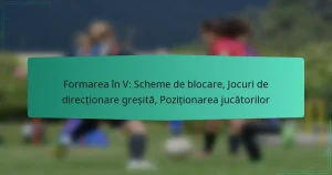Formarea în V: Scheme de blocare, Jocuri de direcționare greșită, Poziționarea jucătorilor