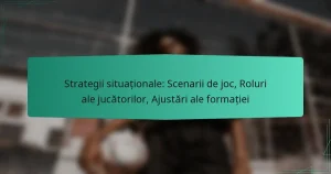 Strategii situaționale: Scenarii de joc, Roluri ale jucătorilor, Ajustări ale formației